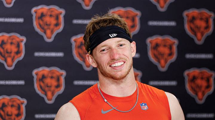 Jun 11, 2026; Lake Forest, IL, USA; Chicago Bears defensive back Dillon Thieneman (31) speaks during Minicamp at Halas Hall. Mandatory Credit: Kamil Krzaczynski-Imagn Images Jun 11, 2026; Lake Forest, IL, USA; Chicago Bears defensive back Dillon Thieneman (31) speaks during Minicamp at Halas Hall. Mandatory Credit: Kamil Krzaczynski-Imagn Images