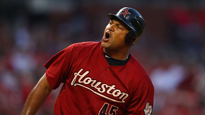 Houston Astros outfielder Carlos Lee