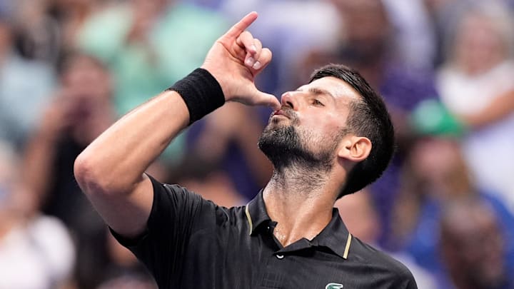 Novak Djokovic brought out a special celebration to celebrate his win over Taylor Fritz at the U.S. Open