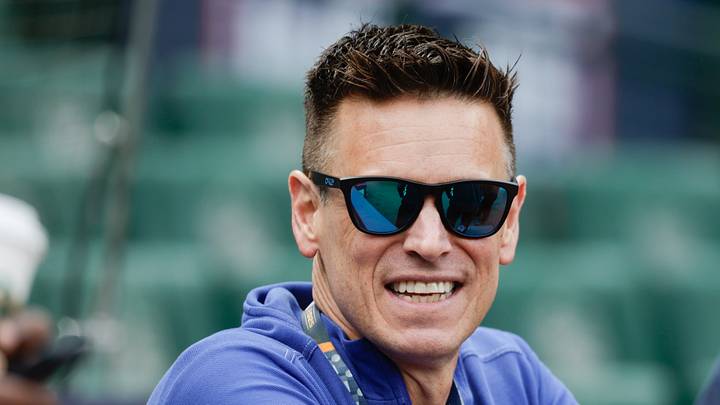 Oct 4, 2025; Seattle, Washington, USA; Jerry Dipoto looks on before game one of the ALDS round between the Seattle Mariners and Detroit Tigers for the 2025 MLB playoffs at T-Mobile Park. Mandatory Credit: Joe Nicholson-Imagn Images Oct 4, 2025; Seattle, Washington, USA; Jerry Dipoto looks on before game one of the ALDS round between the Seattle Mariners and Detroit Tigers for the 2025 MLB playoffs at T-Mobile Park. Mandatory Credit: Joe Nicholson-Imagn Images