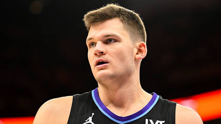 SALT LAKE CITY, UTAH - FEBRUARY 28: Walker Kessler #24 of the Utah Jazz looks on during the second half of a game against the Minnesota Timberwolves at Delta Center on February 28, 2025 in Salt Lake City, Utah. (Photo by Alex Goodlett/Getty Images) SALT LAKE CITY, UTAH - FEBRUARY 28: Walker Kessler #24 of the Utah Jazz looks on during the second half of a game against the Minnesota Timberwolves at Delta Center on February 28, 2025 in Salt Lake City, Utah. (Photo by Alex Goodlett/Getty Images)
