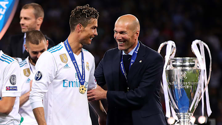 Cristiano Ronaldo doesn't crack Zinedine Zidane's top three