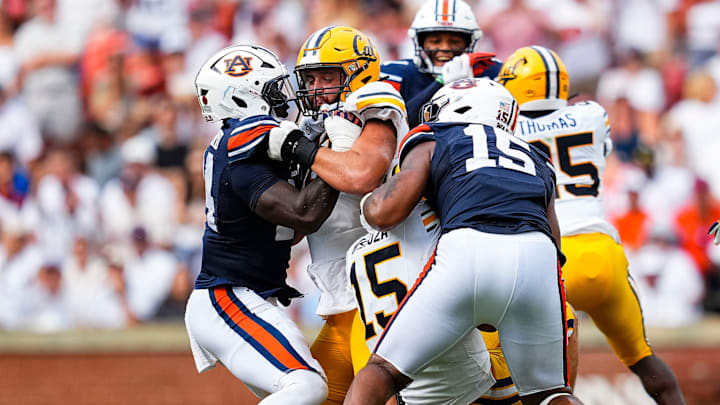 After a dodgy-first half, the Auburn Tigers defense turned the screw against Cal in the second half. After a dodgy-first half, the Auburn Tigers defense turned the screw against Cal in the second half.