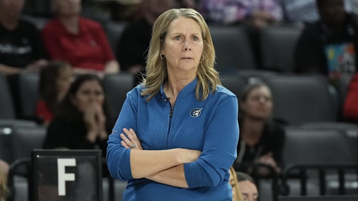 Aug 2, 2025; Las Vegas, Nevada, USA; Minnesota Lynx head coach Cheryl Reeve looks on in the third quarter of their game against the Las Vegas Aces at Michelob Ultra Arena. Mandatory Credit: Candice Ward-Imagn Images Aug 2, 2025; Las Vegas, Nevada, USA; Minnesota Lynx head coach Cheryl Reeve looks on in the third quarter of their game against the Las Vegas Aces at Michelob Ultra Arena. Mandatory Credit: Candice Ward-Imagn Images