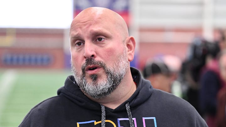 New York Giants offensive line coach Carmen Bricillo
