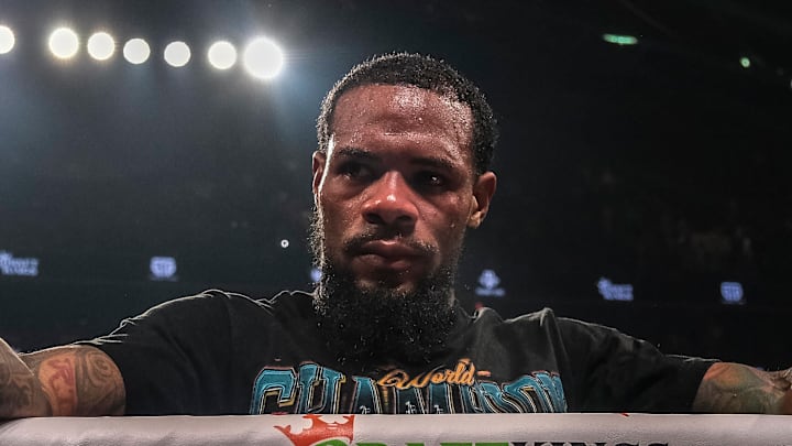Lamont Roach Jr. reacts after hearing his majority draw verdict during his March 1 fight against Gervonta "Tank" Davis. Lamont Roach Jr. reacts after hearing his majority draw verdict during his March 1 fight against Gervonta "Tank" Davis.