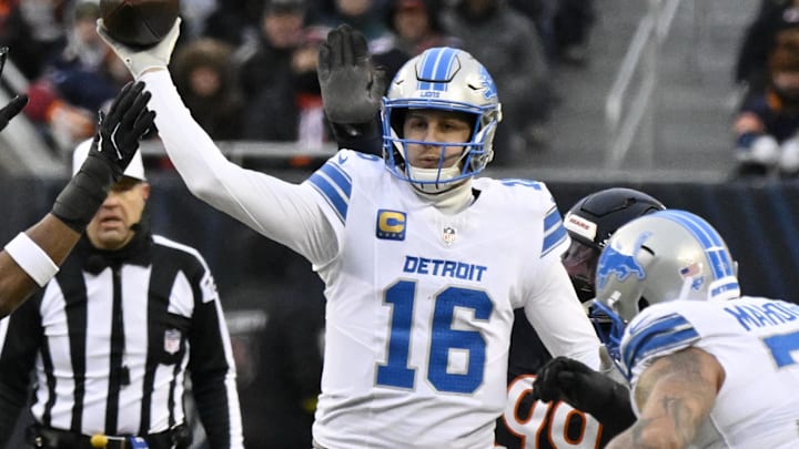 Detroit Lions quarterback Jared Goff (16). Detroit Lions quarterback Jared Goff (16).