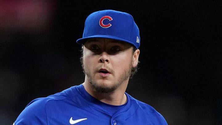 Mar 27, 2025; Phoenix, Arizona, USA; Chicago Cubs pitcher Justin Steele (35) pitches against the Arizona Diamondbacks during the first inning at Chase Field. Mandatory Credit: Joe Camporeale-Imagn Images Mar 27, 2025; Phoenix, Arizona, USA; Chicago Cubs pitcher Justin Steele (35) pitches against the Arizona Diamondbacks during the first inning at Chase Field. Mandatory Credit: Joe Camporeale-Imagn Images