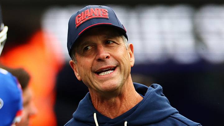 New York Giants - head coach John Harbaugh