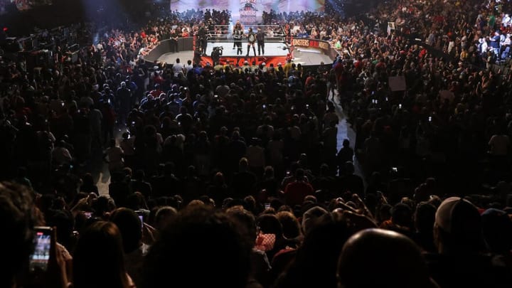 A popular WWE superstar makes his way to the ring during an episode of Monday Night Raw.