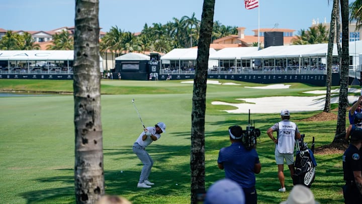 Cam Young held the 18-hole lead this week at Doral.
