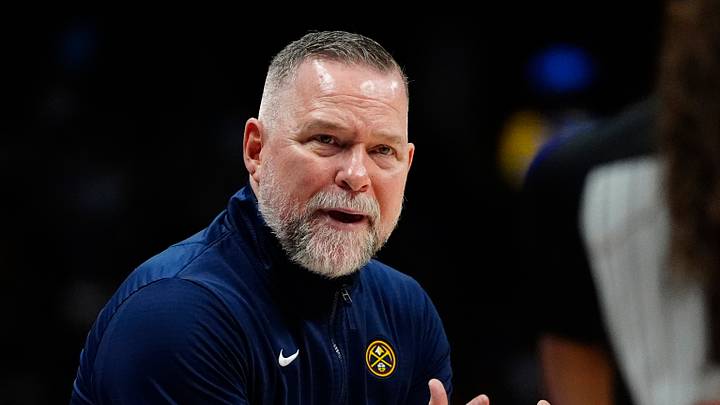 Apr 6, 2025; Denver, Colorado, USA; Denver Nuggets head coach Michael Malone reacts towards referee Danielle Scott (87) in the second half against the Indiana Pacers at Ball Arena. Mandatory Credit: Ron Chenoy-Imagn Images Apr 6, 2025; Denver, Colorado, USA; Denver Nuggets head coach Michael Malone reacts towards referee Danielle Scott (87) in the second half against the Indiana Pacers at Ball Arena. Mandatory Credit: Ron Chenoy-Imagn Images
