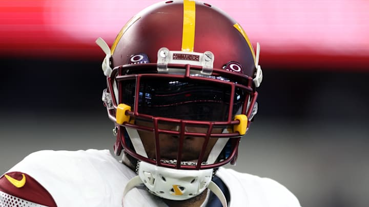 Jan 5, 2025; Arlington, Texas, USA; Washington Commanders linebacker Bobby Wagner (54) walks on the field before the game against the Dallas Cowboys at AT&T Stadium. Mandatory Credit: Tim Heitman-Imagn Images