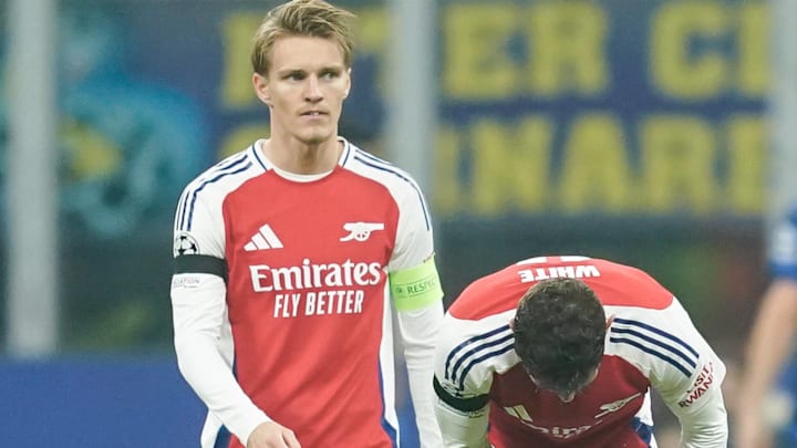 Martin Ødegaard (left) is likely to feature in the Premier League after returning from an ankle injury.