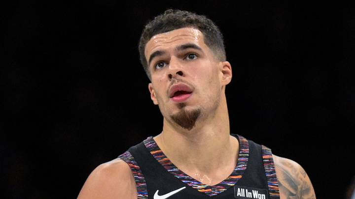 Dec 21, 2025; Brooklyn, New York, USA; Brooklyn Nets forward Michael Porter Jr. (17) reacts after making a shot against the Toronto Raptors during the first half at Barclays Center. Mandatory Credit: John Jones-Imagn Images Dec 21, 2025; Brooklyn, New York, USA; Brooklyn Nets forward Michael Porter Jr. (17) reacts after making a shot against the Toronto Raptors during the first half at Barclays Center. Mandatory Credit: John Jones-Imagn Images