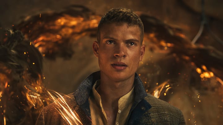 Josha Stradowski (Rand al’Thor) in The Wheel of Time season 3 finale.