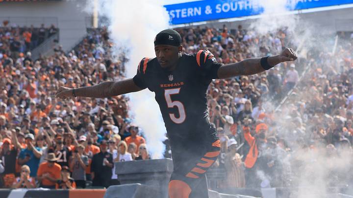 Oct 4, 2026; Cincinnati, Ohio, USA; Cincinnati Bengals wide receiver Tee Higgins (5) runs onto the field before the game against the Jacksonville Jaguars at Paycor Stadium. Mandatory Credit: Katie Stratman-Imagn Images Oct 4, 2026; Cincinnati, Ohio, USA; Cincinnati Bengals wide receiver Tee Higgins (5) runs onto the field before the game against the Jacksonville Jaguars at Paycor Stadium. Mandatory Credit: Katie Stratman-Imagn Images