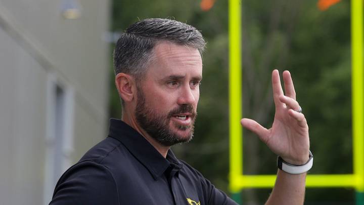 Iowa’s football chief of staff and general manager Tyler Barnes answers questions Friday, Aug. 9, 2024 during Iowa Football’s media day in Iowa City, Iowa. Iowa’s football chief of staff and general manager Tyler Barnes answers questions Friday, Aug. 9, 2024 during Iowa Football’s media day in Iowa City, Iowa.