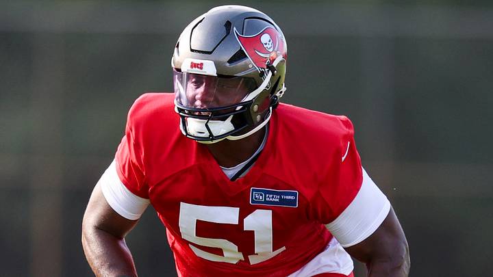 Tampa Bay Buccaneers outside linebacker David Walker (51) has been the most impressive player at training camp. Tampa Bay Buccaneers outside linebacker David Walker (51) has been the most impressive player at training camp.