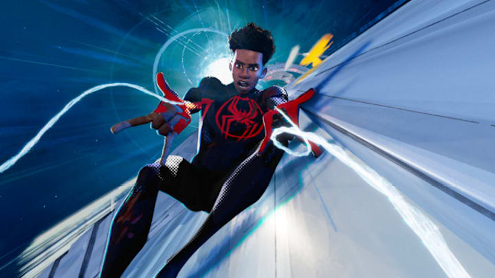 Spider-Man/Miles Morales (Shameik Moore) in Columbia Pictures and Sony Pictures Animations SPIDER-MAN: ACROSS THE SPIDER-VERSE.