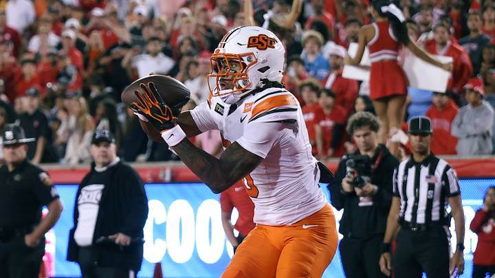 Oklahoma State Cowboys wide receiver Justin Bowick. Oklahoma State Cowboys wide receiver Justin Bowick.