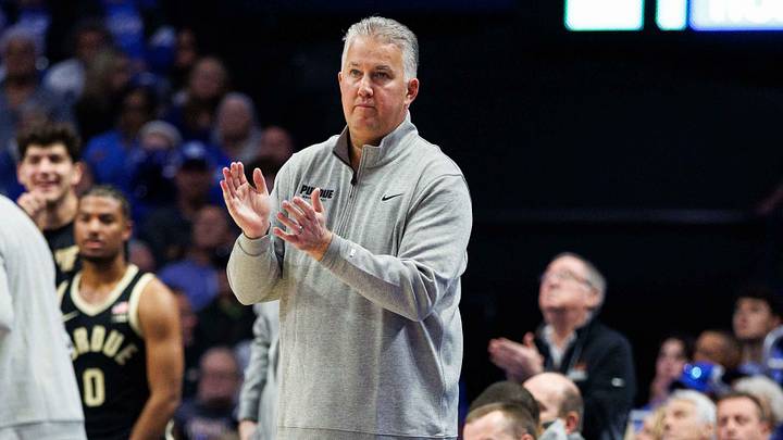 Purdue Boilermakers head coach Matt Painter claps on the sideline. Purdue Boilermakers head coach Matt Painter claps on the sideline.