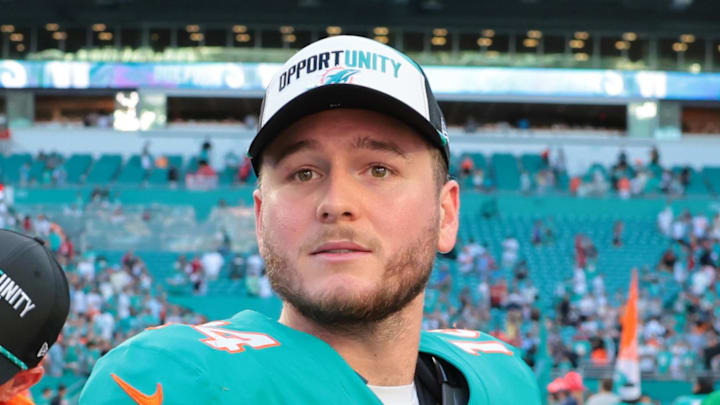 Miami Dolphins quarterback Quinn Ewers