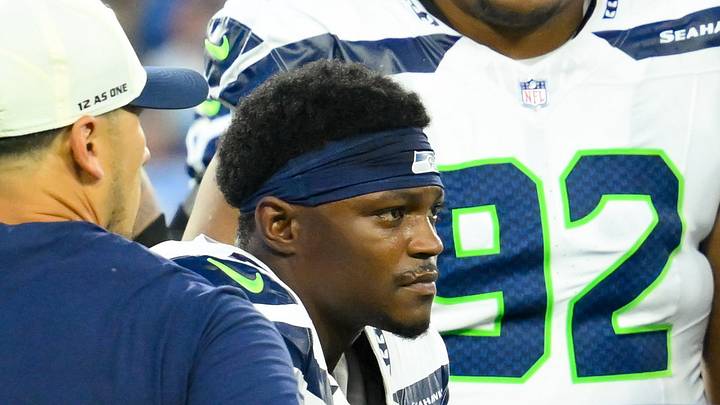 Seattle Seahawks safety Bud Clark is carted off