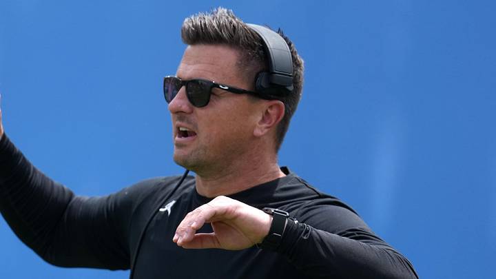 May 2, 2026; Pasadena, CA, USA; UCLA Bruins coach Bob Chesney reacts during the spring game at Rose Bowl. Mandatory Credit: Kirby Lee-Imagn Images May 2, 2026; Pasadena, CA, USA; UCLA Bruins coach Bob Chesney reacts during the spring game at Rose Bowl. Mandatory Credit: Kirby Lee-Imagn Images