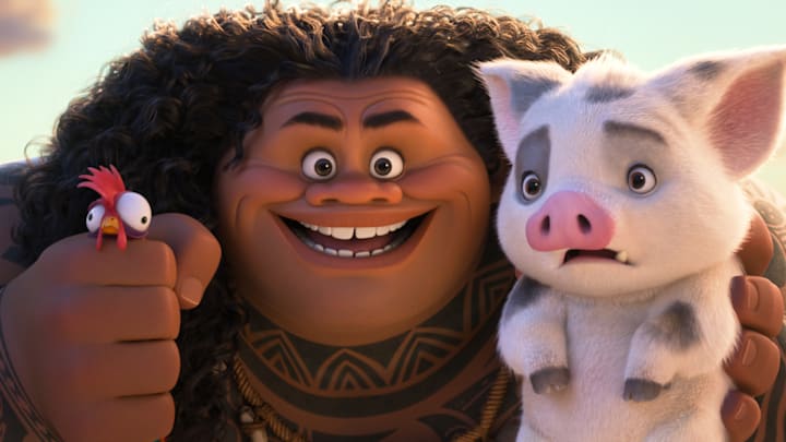 THEY’RE BACK! – Walt Disney Animation Studios’ all-new feature film “Moana 2” reunites Moana with Maui (voice of Dwayne Johnson), Heihei the rooster and Pua the pig three years later for an expansive new voyage through dangerous, long-lost waters. Directed by David Derrick Jr., Jason Hand and Dana Ledoux Miller, and produced by Christina Chen and Yvett Merino, “Moana 2” features music by Grammy® winners Abigail Barlow and Emily Bear, Grammy nominee Opetaia Foa‘i, and three-time Grammy winner