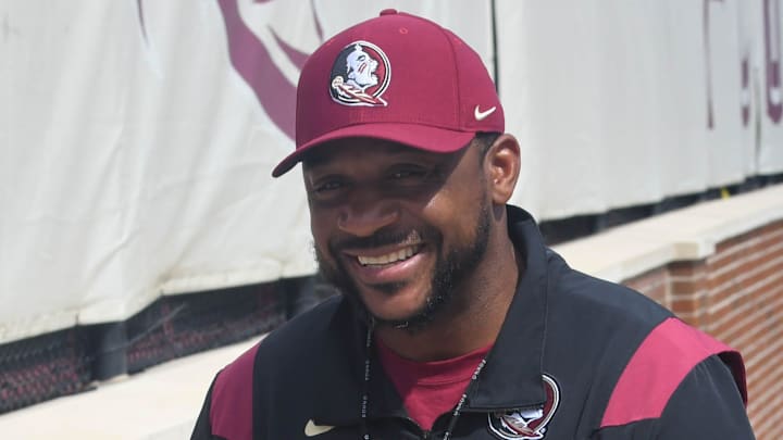 Florida State football and coaches players arrive for the fifth FSU spring football practice of the 2023 season on Thursday, March 23.

Patrick Surtain 1 Of 1