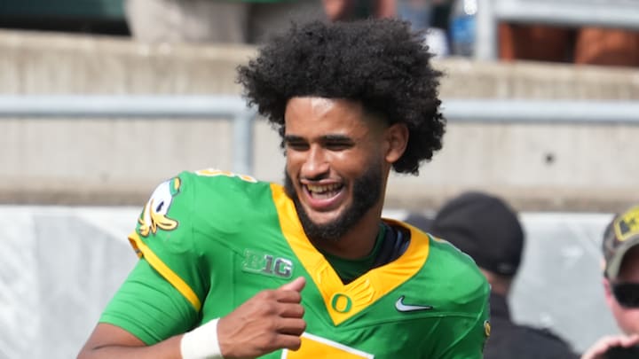 oregon ducks dante moore classy nfl draft dan lanning orange bowl college football playoff texas tech nick saban james madison