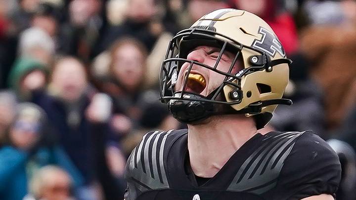 New Packers tight end Drew Biber celebrates after catching a pass for a touchdown while at Purdue in 2023. New Packers tight end Drew Biber celebrates after catching a pass for a touchdown while at Purdue in 2023.