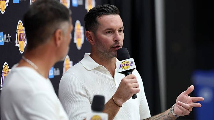 Sep 24, 2026; Los Angeles, CA, USA; Los Angeles Lakers head coach JJ Redick speaks to the media during a press conference at UCLA Health Training Center. Mandatory Credit: Kiyoshi Mio-Imagn Images Sep 24, 2026; Los Angeles, CA, USA; Los Angeles Lakers head coach JJ Redick speaks to the media during a press conference at UCLA Health Training Center. Mandatory Credit: Kiyoshi Mio-Imagn Images