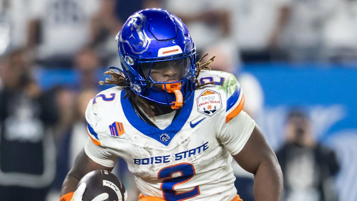 Boise State running back Ashton Jeanty could be picked as high as sixth overall by the las Vegas Raiders in the upcoming NFL draft.