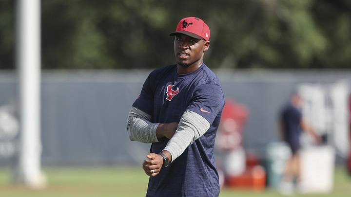 Jul 24, 2025; Houston, TX, USA; Houston Texans head coach DeMeco Ryans during training camp at Houston Methodist Training Center. Mandatory Credit: Troy Taormina-Imagn Images Jul 24, 2025; Houston, TX, USA; Houston Texans head coach DeMeco Ryans during training camp at Houston Methodist Training Center. Mandatory Credit: Troy Taormina-Imagn Images