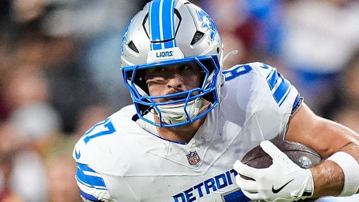 Detroit Lions tight end Sam LaPorta (87).