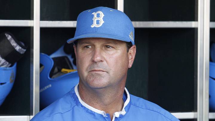 Jun 24, 2013; Omaha, NE, USA; UCLA Bruins head coach John Savage (22) looks on in the dugout before game 1 of the College World Series finals against the Mississippi State Bulldogs at TD Ameritrade Park. Mandatory Credit: Bruce Thorson-Imagn Images Jun 24, 2013; Omaha, NE, USA; UCLA Bruins head coach John Savage (22) looks on in the dugout before game 1 of the College World Series finals against the Mississippi State Bulldogs at TD Ameritrade Park. Mandatory Credit: Bruce Thorson-Imagn Images
