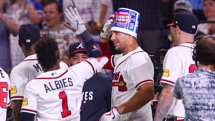 Olson had a career first with the Braves with the big blast