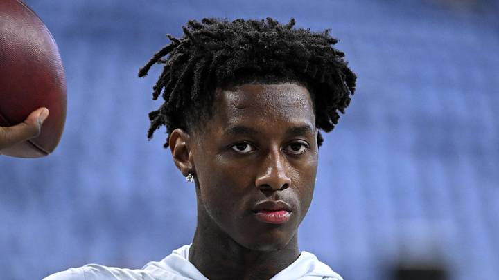 Indianapolis Colts cornerback Sauce Gardner during warm-ups