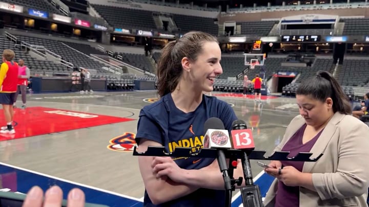 Indiana Fever guard Caitlin Clark on May 19, 2025.