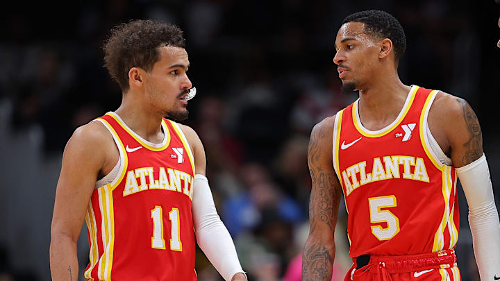 Atlanta Hawks guards Trae Young and Dejounte Murray