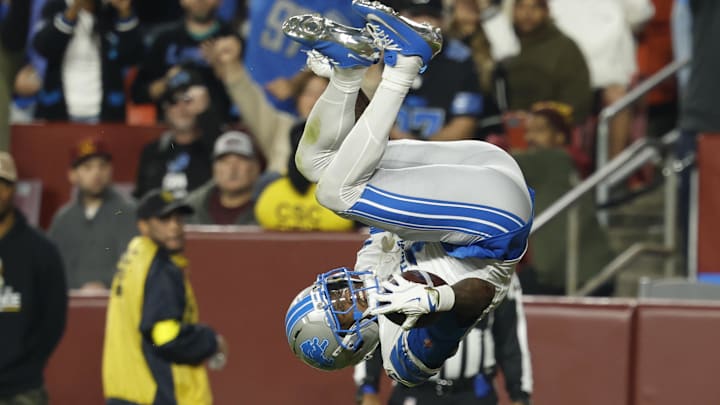Detroit Lions wide receiver Jameson Williams (1). Detroit Lions wide receiver Jameson Williams (1).