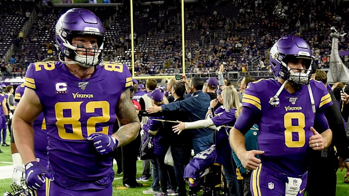 Former Minnesota Vikings tight end Kyle Rudolph (82)