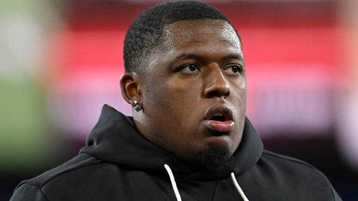 Baltimore Ravens defensive tackle Aeneas Peebles (93) before the game at M&T Bank Stadium.