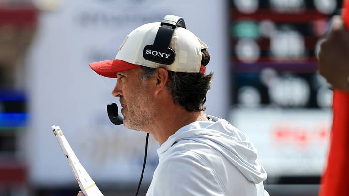 Tampa Bay Buccaneers offensive coordinator Zac Robinson looks on before the game against the Pittsburgh Steelers Tampa Bay Buccaneers offensive coordinator Zac Robinson looks on before the game against the Pittsburgh Steelers