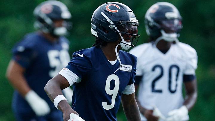 Jun 11, 2026; Lake Forest, IL, USA; Chicago Bears wide receiver Jahdae Walker (9) runs on the field during Minicamp at Halas Hall. Mandatory Credit: Kamil Krzaczynski-Imagn Images Jun 11, 2026; Lake Forest, IL, USA; Chicago Bears wide receiver Jahdae Walker (9) runs on the field during Minicamp at Halas Hall. Mandatory Credit: Kamil Krzaczynski-Imagn Images