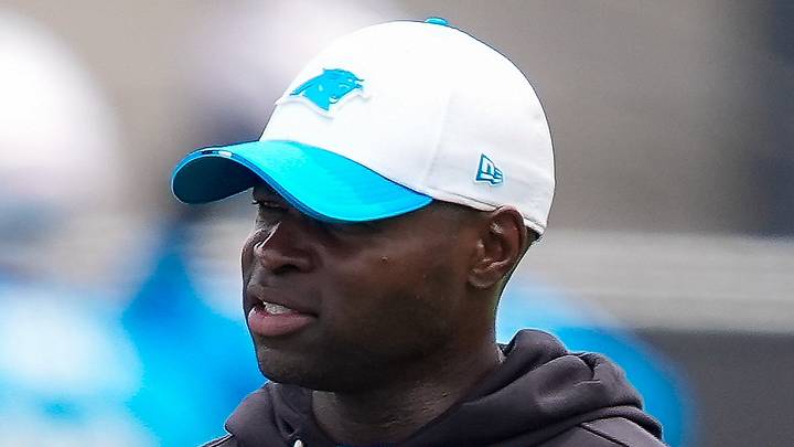Carolina Panthers defensive coordinator Ejiro Evero