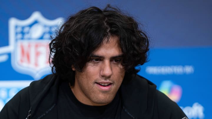 Utah offensive lineman Spencer Fano 