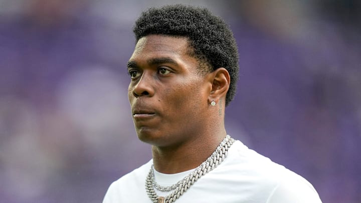 New Indianapolis Colts cornerback Cam Taylor-Britt walks the field